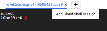 new Cloud Shell session