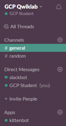 slack direct message