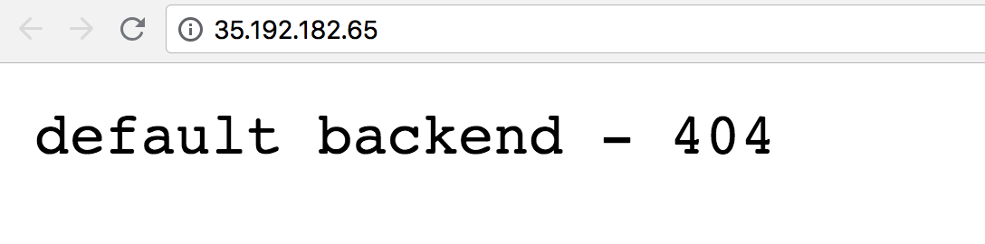 To check if the default-backend service is working properly