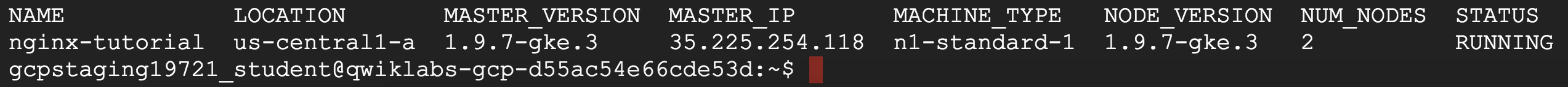 Oreate a Kubernetes cluster